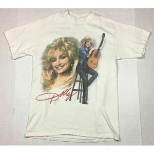 Vintage Dolly Parton Tour Concert T Shirt Country Music